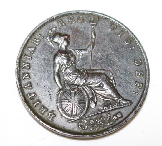 A Victoria 1854 half-penny (v.f.)